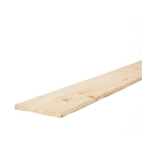 Unbranded 1 in. x 8 in. x 12 ft. Premium Kiln-Dried Square Edge Whitewood Common Board