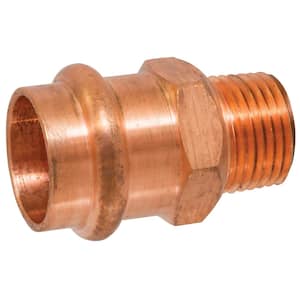 3/4 in. x 1/2 in. Copper Press x MIP Pressure Male Adapter