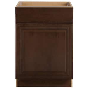 Benton Assembled 24x34.5x24 in. Base Cabinet with Soft Close Full Extension Drawer in Butterscotch