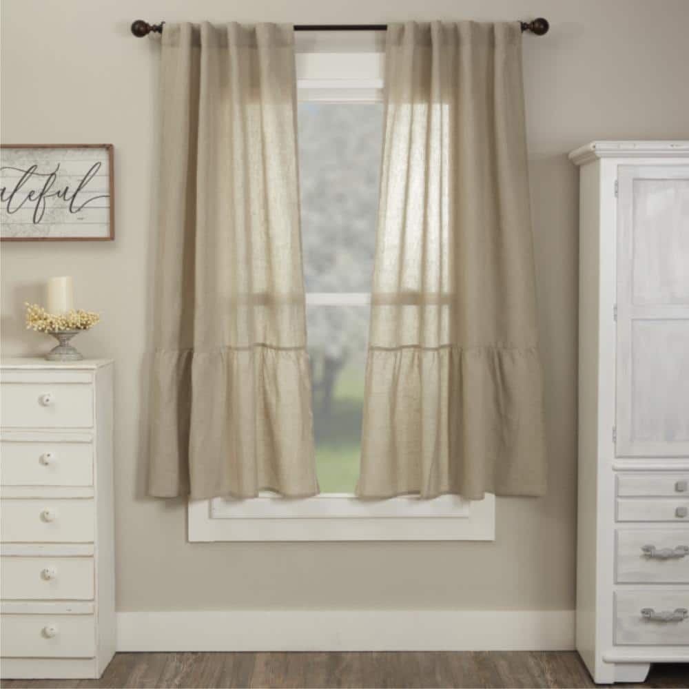Provincial Linen Natural Short Panel Set of 2 63Lx36W product image for price tracking