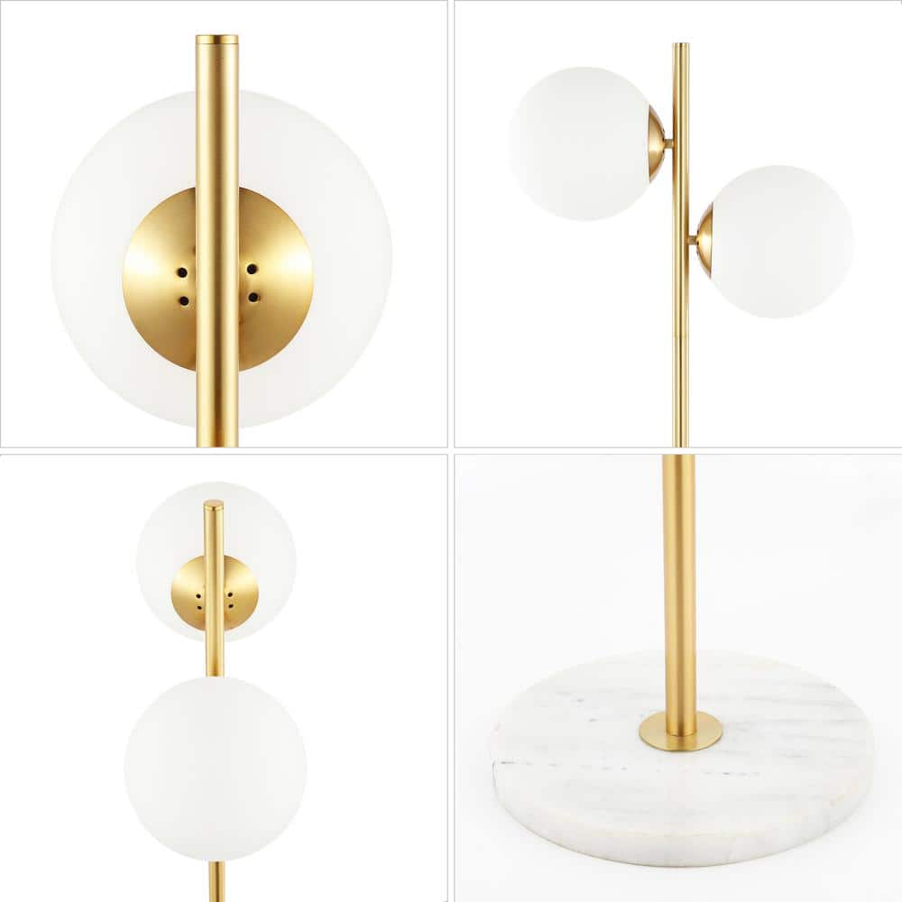 Oscar 60.5" Gold Modern Candlestick LED Floor Lamp
