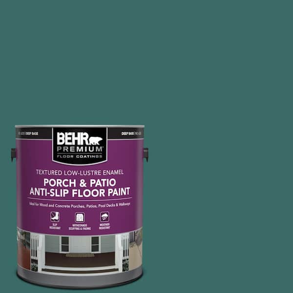 BEHR PREMIUM 1 gal. #M450-7 Beta Fish Textured Low-Lustre Enamel Interior/Exterior Porch and Patio Anti-Slip Floor Paint