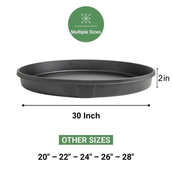 AMERICAN BUILT PRO 24 in. Plastic Water Heater Drain Pan with 1 in