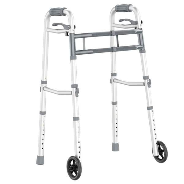 Wudkey Lightweight Folding Standard Walker with Trigger Release and 5 ...