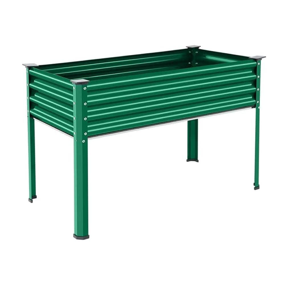 48 in. x 24 in. x 30 in. Metal Raised Garden Bed-Green price history on PriceWatchPro