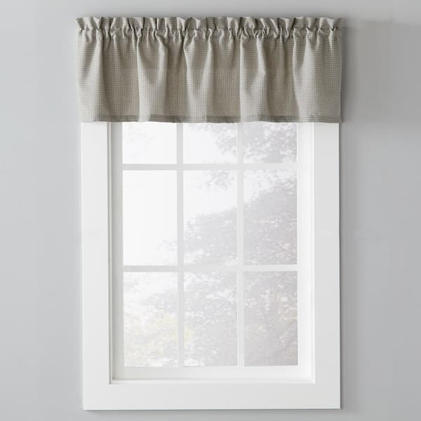 SKL Home Black Solid Rod Pocket Curtain - 58 in. W x 13 in. L