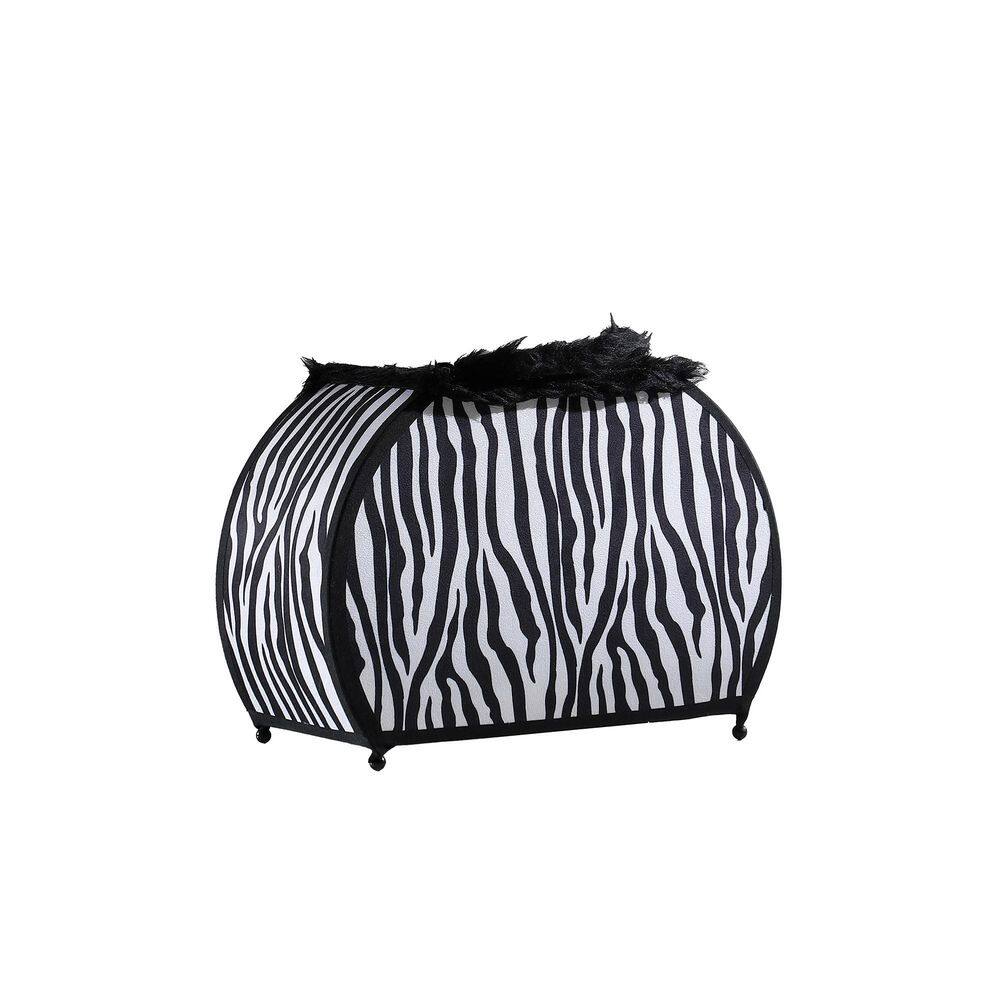 11.75 in. Zebra Animal Print Purse Table Lamp with Black Faux Handle price history on PriceWatchPro