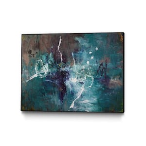 "mergence" by Doris Savard Framed Abstract Wall Art Print 36 in. x 24 in.