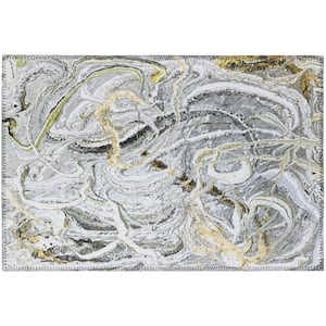 Copeland Storm 1 ft. 8 in. x 2 ft. 6 in. Abstract Accent Rug