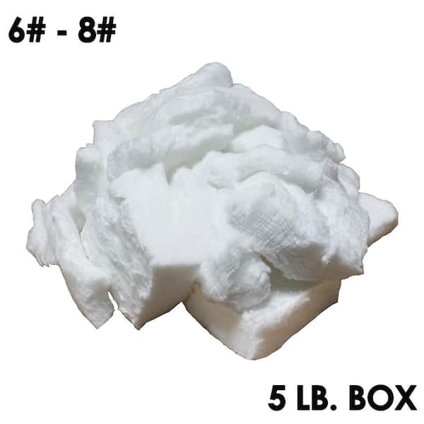 UniTherm Ceramic Bulk Fiber (6-8# Densities 2300°F) 12 in. L x 12 in. W x 12 in. H, 5 Box for Chimney and Furnace Insulation