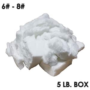 Ceramic Bulk Fiber (6-8# Densities 2300°F) 12 in. L x 12 in. W x 12 in. H, 5 Box for Chimney and Furnace Insulation