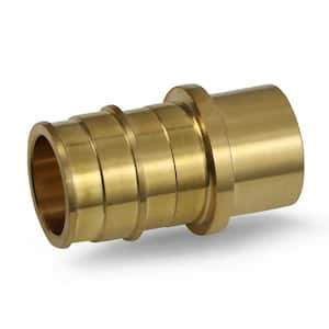 1 in. x 3/4 in. 90° PEX A x Female Sweat Expansion Pex Adapter, Lead Free Brass for Use in Pex A-Tubing