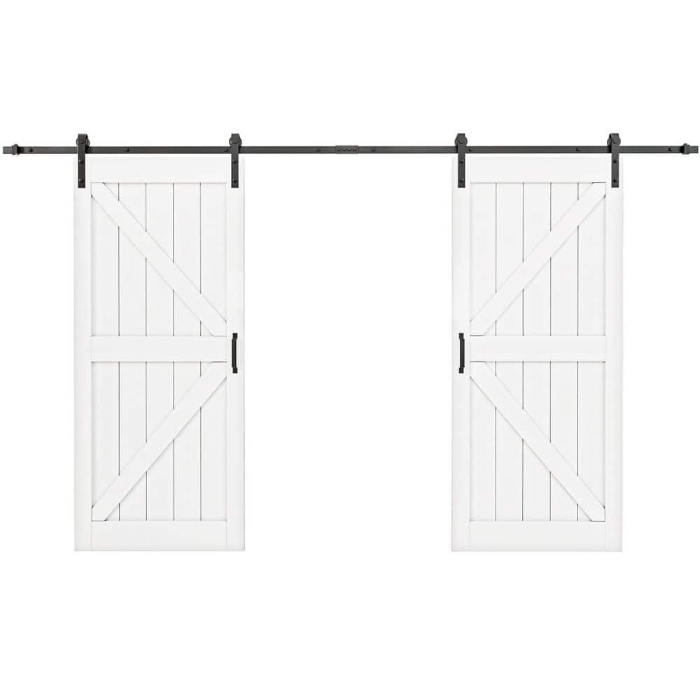 ARK DESIGN 72 in. x 84 in. British K Shape White Primed MDF Pre-Drilled ...