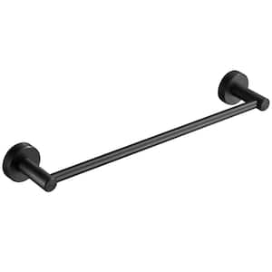 Extendable 15.7" to 25.5" Towel Bar Wall Mounted in Matte Black