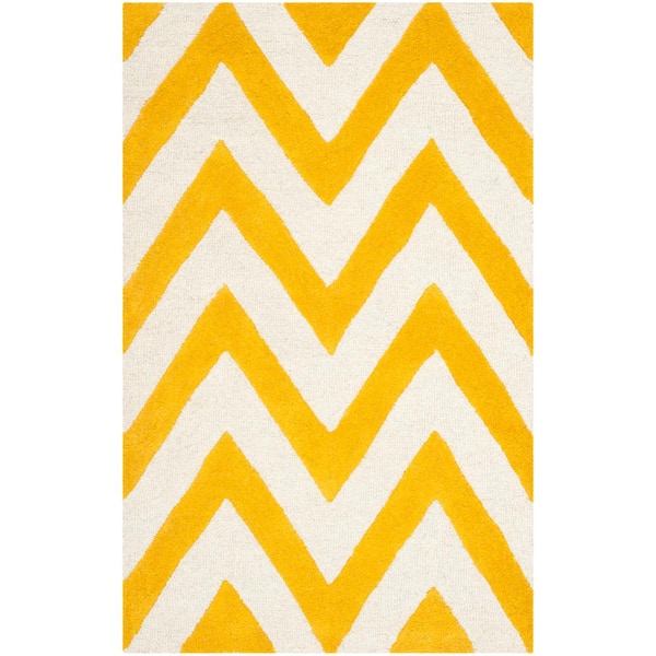 SAFAVIEH Cambridge Gold/Ivory 2 ft. x 3 ft. Area Rug