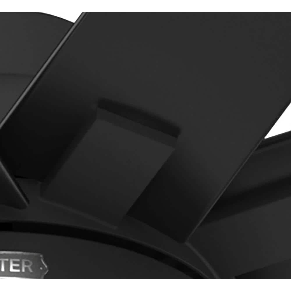 Overton Matte Black 72" 10-Blade Ceiling Fan with LED Light