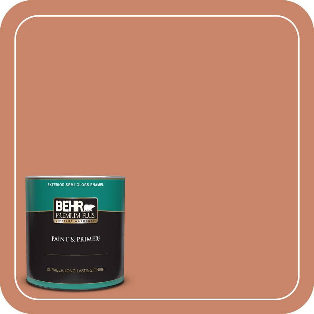 1 qt. #MQ4-39 Cabana Melon Semi-Gloss Enamel Exterior Paint & Primer price history on PriceWatchPro