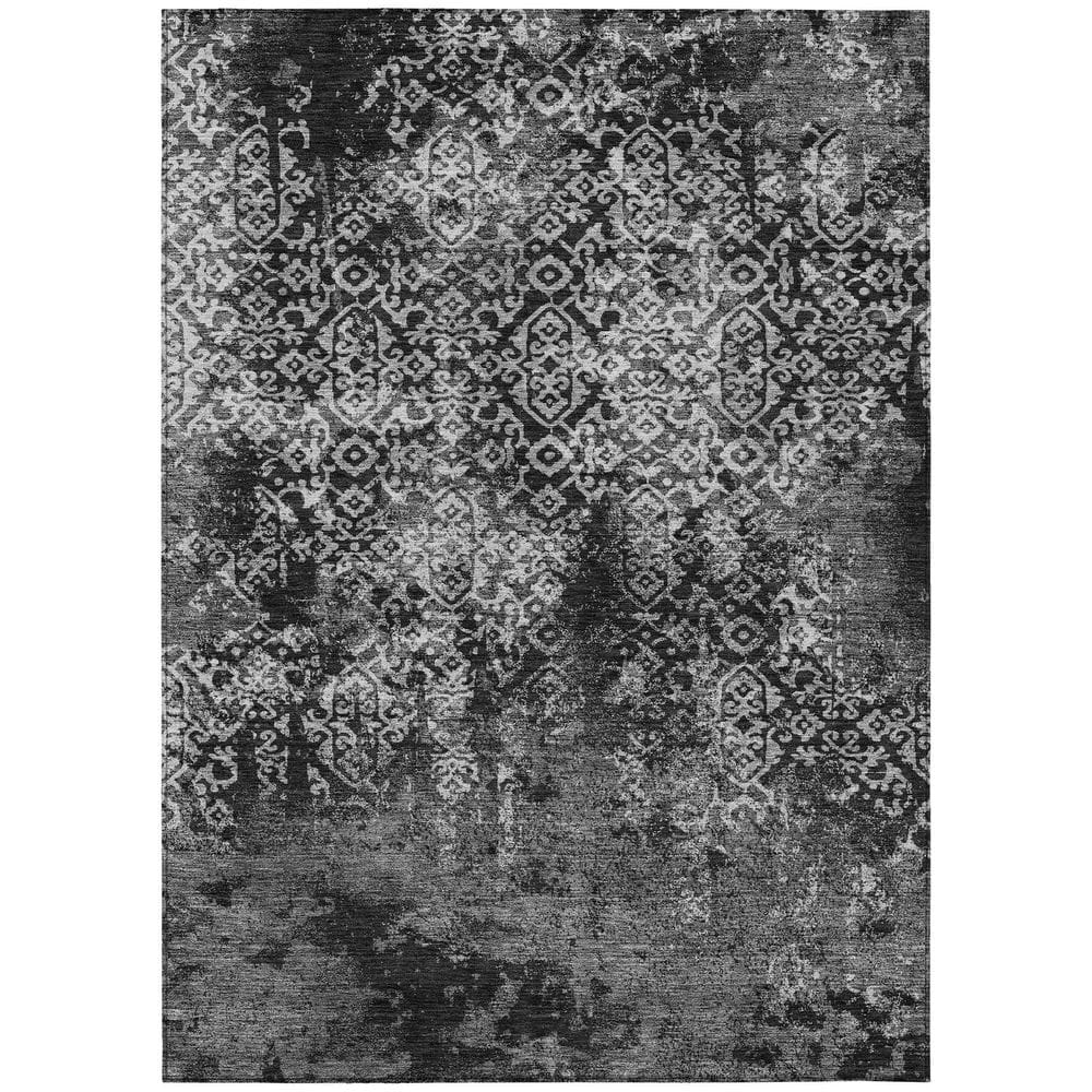 Chantille Machine Washable Indoor/Outdoor Abstract ACN2713 Black 9 ft. x 12 ft. Area Rug price history on PriceWatchPro