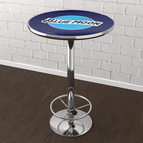 Unbranded Blue Moon Blue 42 in. Bar Table