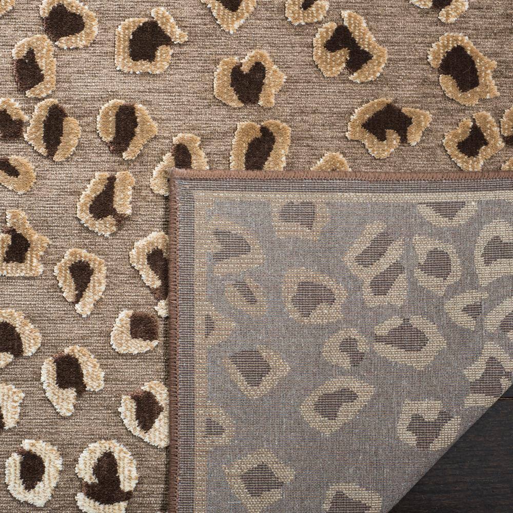 Chenille Charm Multicolor Hand-Knotted Silk Blend Area Rug - 31" x 4"