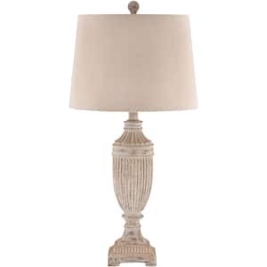 Matthieu 28 in. Gray Indoor Table Lamp