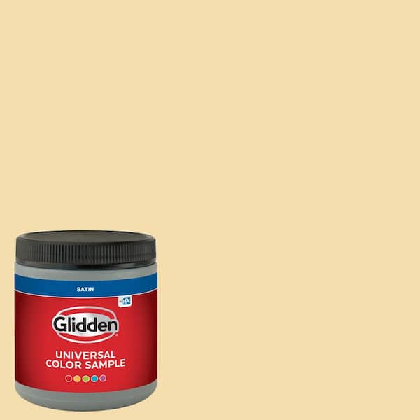 Glidden 8 oz. PPG1209-3 Dusty Yellow Satin Interior Paint Sample