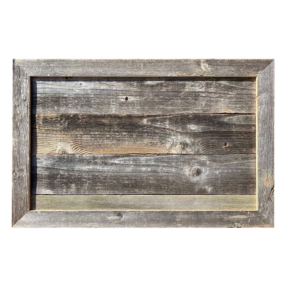 Natural Weathered Gray Reclaimed Wood Christmas Tree Box Collar