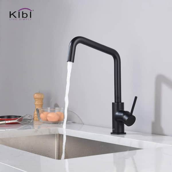 Macon Single Handle Sink Bar Faucet in Matte Black