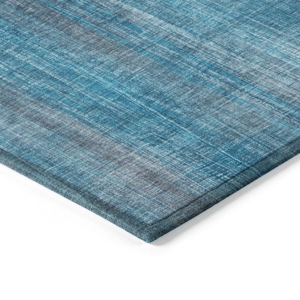 Chantille ACN552 Blue 1 ft. 8 in. x 2 ft. 6 in. Machine Washable Indoor/Outdoor Geometric Area Rug