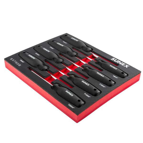 SUNEX TOOLS 8 pc. Torx Combination Screwdriver Set SXTSD8 - The