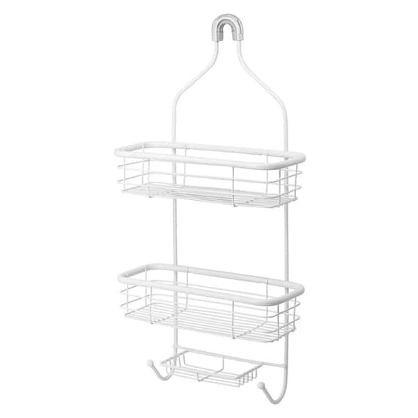 Moorefield 3-Tier Over the Shower Caddy with Tubular Accents in Matte White