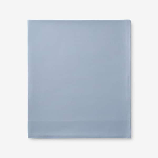 The Company Store Legends Hotel Delphinium Velvet Flannel Queen Flat Sheet