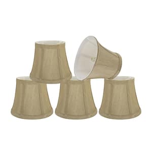 6 in. x 5 in. Beige Bell Lamp Shade (5-Pack)