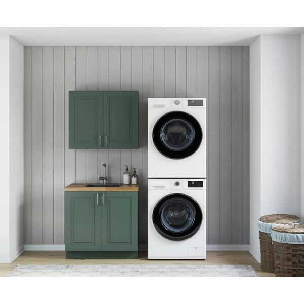 MILL'S PRIDE Greenwich Aspen Green Plywood Shaker Stock Ready to ...