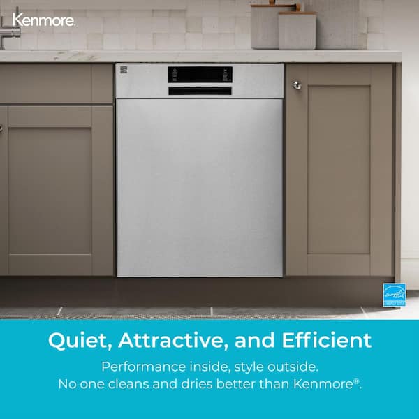 24 in. Touch Control Standard Built-In Dishwasher in Stainless Steel with 7-Cycles and 45 DBA