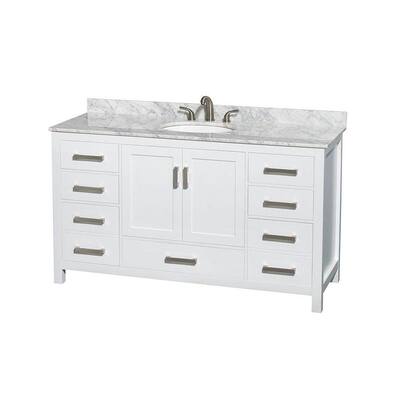 Marble Vanity Top In White Bt5060s Wh, How Are Cultured Marble Vanity Tops Madeira