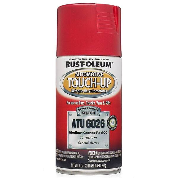 Rust-Oleum Automotive 8 oz. Medium Garnet Red Auto Touch-Up Spray (6-Pack)