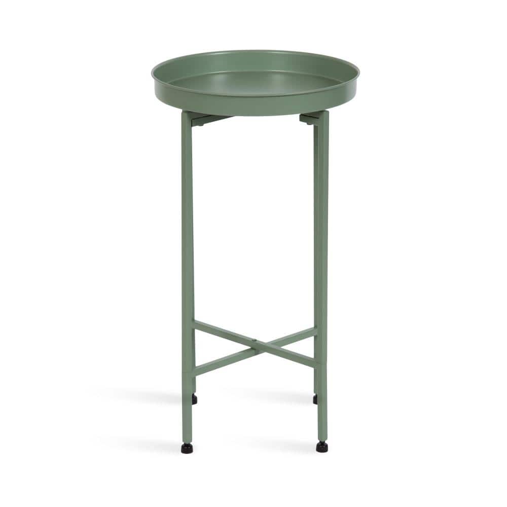 Celia Green Metal Foldable Tray Accent Table