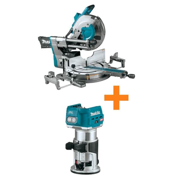 40V max XGT Brushless Cordless 12 in. Dual-Bevel Sliding Compound Miter Saw w/bonus 40V max XGT Brushless Compact Router
