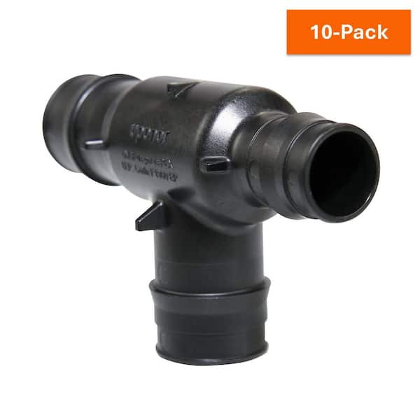 Uponor ProPEX 1 in. x 3/4 in. x 1 in. PEX-A Expansion Barb Engineered Polymer Reducing Tee (10-Pack)