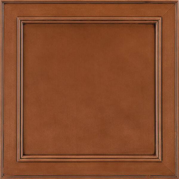 Hampton Bay Brookland 14 9/16 x 14 1/2 in. Cabinet Door Sample in Auburn Glaze