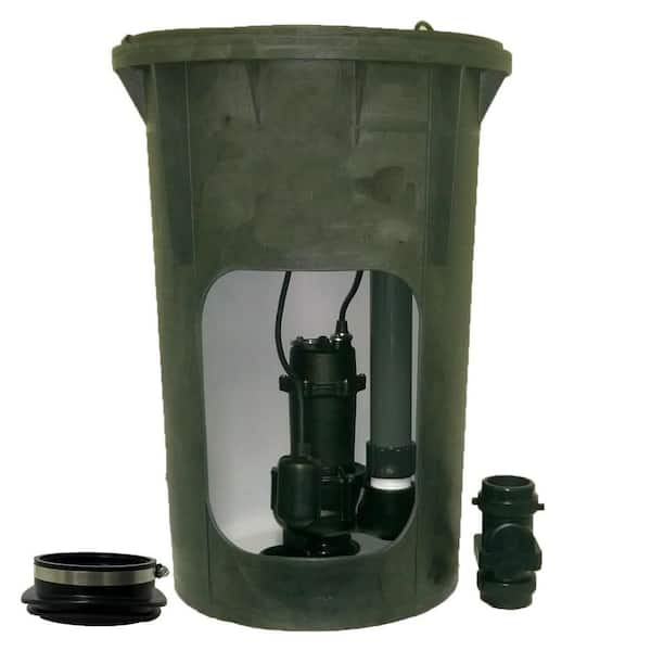 Pre Plumbed Sewage Ejector Basin System, Basement Sump Pump Basin Home Depot