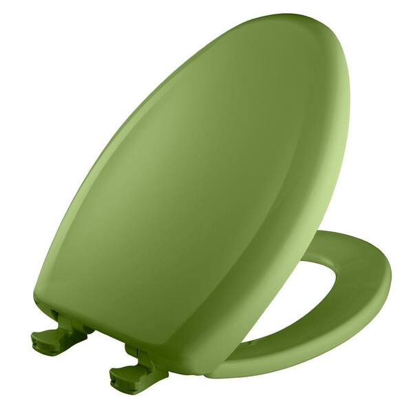 BEMIS Slow Close STA-TITE Elongated Closed Front Toilet Seat in Fresh Green