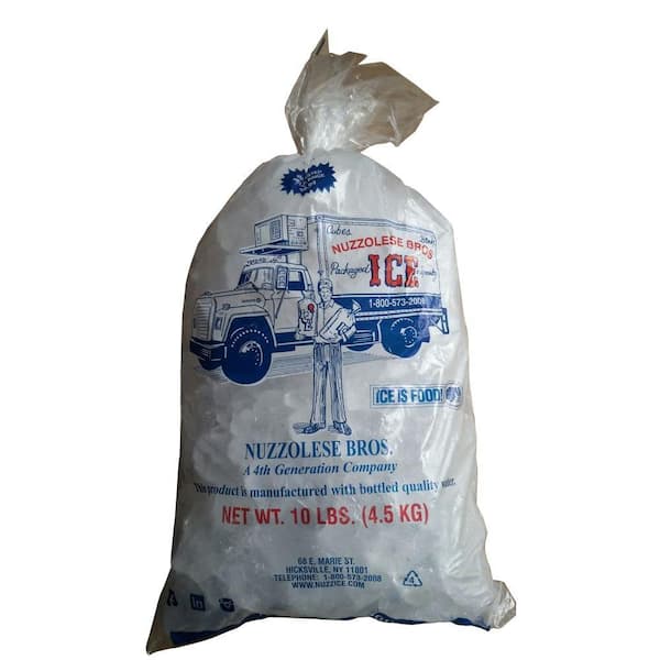 Nuzzolese Bros. Premium Packaged Ice 10 lb. NUZZOLESE 10# - The