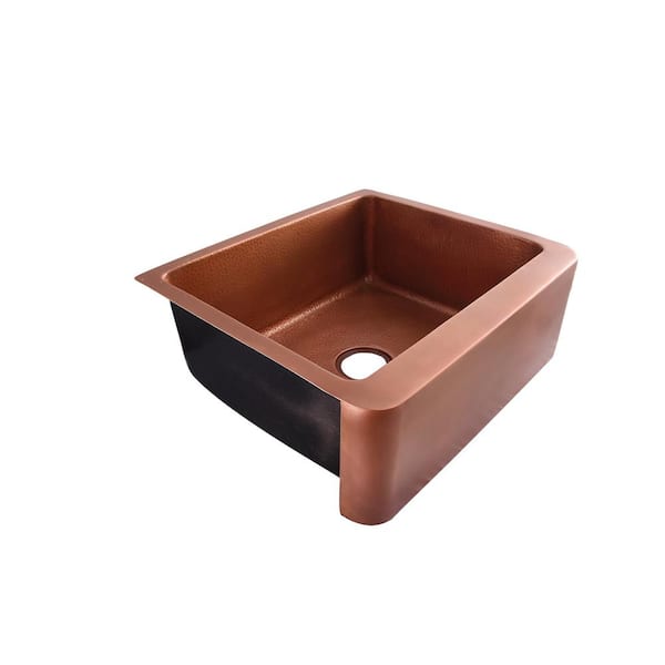 Barclay Products Bentley Farmhouse Apron Front Copper 33 in. Single Bowl Kitchen Sink