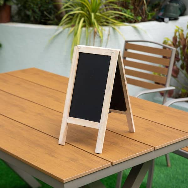 Vintiquewise 15 in. H x 11 in. W Framed Wooden Chalkboard Sign
