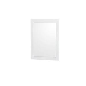 Sheffield 24 in. W x 33 in. H Framed Rectangular Bathroom Vanity Mirror in White