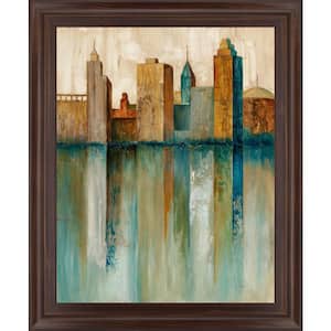 "City View Il" By Norm Olson Framed Abstract Print Wall Art 28 in. x 34 in.