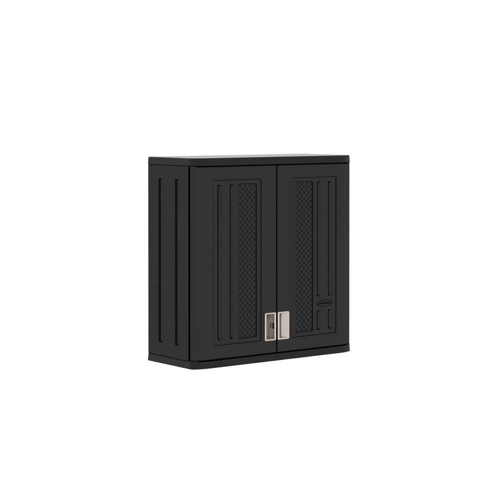 Black Plastic Wall Mounted Garage Storage Cabinet (30 in. W x 12 in. D x 30.25 in. H) price history on PriceWatchPro