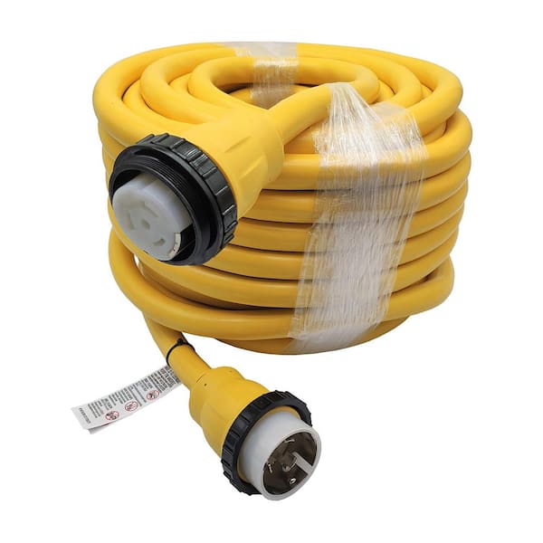 75 ft. 6/4 Marine Shore Power 50 Amp 250-Volt Extension Cord NEMA SS2-50P to SS2-50R